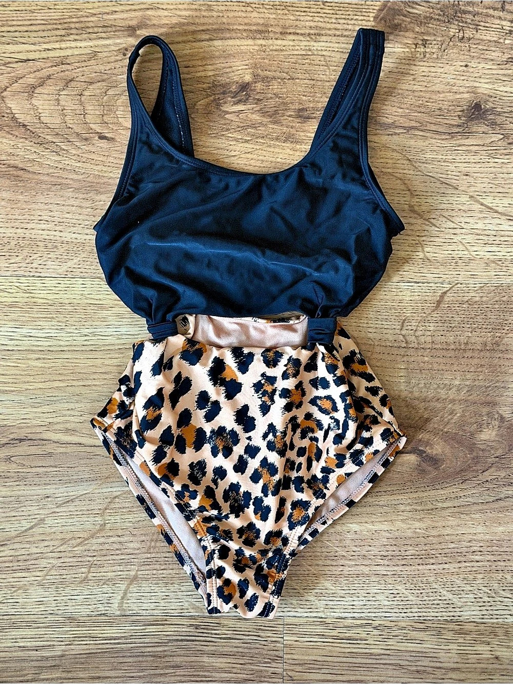 Cheetah Print One-Piece Swimsuit Size Medium 8T